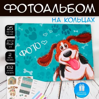 Фотоальбом на кольцах 25 листов keep memories