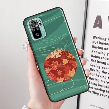 Чехол для телефона Genshin Impact Kaedehara Kazuha с листком для Xiaomi Redmi Note 11 Pro 8 9 10 Pro 9S 10S Redmi 10 9 9A 9C 9T Redmi 8A