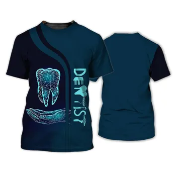 2024 Men s T-Shirt Tooth 3d Print Summer Daily T Shirt For Man Short Sleeve Fashion Casual Streetwear Men s Clothing Tops Tee XL
