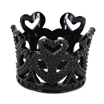 Birthday cake decoration mini small crown alloy colorful round children s headdress crown hair accessories