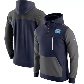 Мужской пуловер с капюшоном Nike Navy North Carolina Tar Heels AV-15 2.0