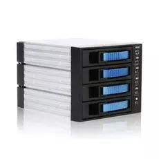 Корзина Procase A3-304-SATA3 4 SATA3/SAS 6Gb hotswap aluminium mobie rack module (3x5,25) 1xFAN 80x15mm