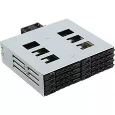 Корзина Procase L2-108-SATA3-BK 8*SATA3/SAS, черный, с замком, hotswap mobie rack module for 2,5" slim HDD(1x5,25) 2xFAN 40x15mm