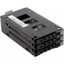 Корзина Procase M2-103-SATA3 3 SATA3/SAS 12G (10mm HDD), черный, с замком, hotswap mobie rack module for 2,5" HDD