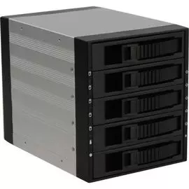 Корзина Procase A3-305-SATA3-BK 5*SATA3/SAS 6Gb (черный) hotswap aluminium mobie rack module (3x5,25)