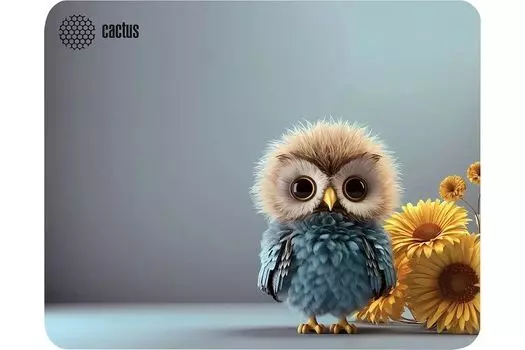 Коврик для мыши Cactus CS-MP-D12M Owl gray 300x250x3мм