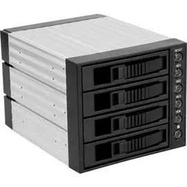 Корзина Procase A3-304-SATA3-BK 4*SATA3/SAS 6Gb (черный) hotswap aluminium mobie rack module (3x5,25) 1xFAN 80x15mm