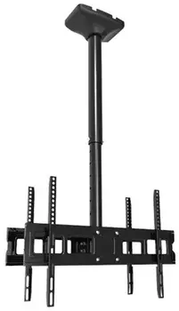 Крепление потолочное Wize CU65D60AR для 2 дисплеев 37”– 75”, расположенных спина к спине, Max VESA 600x400, наклон -8°/+12°, поворот 360°, общая высот