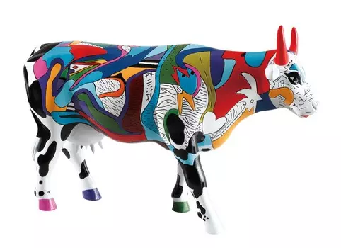 Коллекционная корова ziv’s udderly cool cow (cowparade) мультиколор 37.0x26.0x14.0 см.