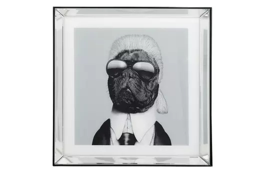 Картина в рамке dog (kare) мультиколор 60x60x5 см.