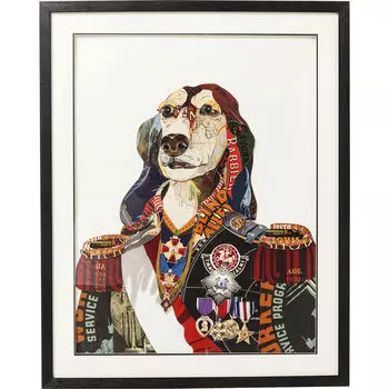 Картина в рамке general dog (kare) мультиколор 72x90x4 см.
