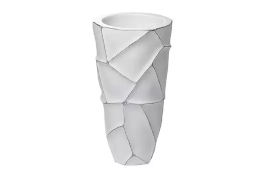 Кашпо (garda decor) белый 48 см.