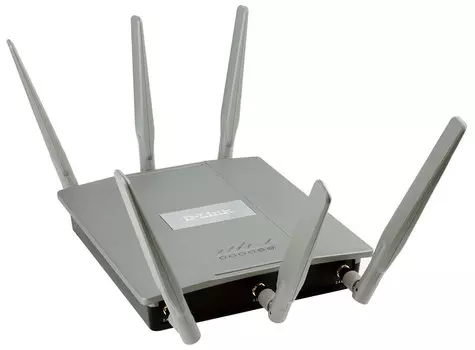 Точка доступа D-link DAP-2695, LAN: 2x1 Гбит/с, 802.11a/b/g/n/ac, 2.4 / 5 ГГц, до 1.75 Гбит/с, внешних антенн: 6x6dBi, PoE