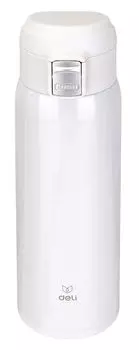 Термос Deli 17656white, 480мл, корпус сталь/колба сталь, белый (17656WHITE)