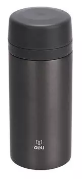 Термос Deli 17657dk-gray, 420мл, корпус сталь/колба сталь, темно-серый (17657DK-GRAY)