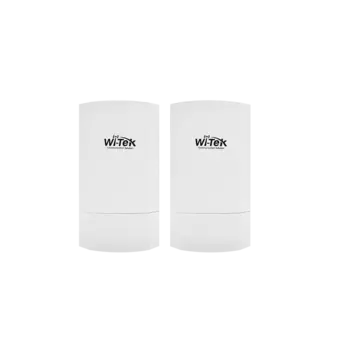 Точка доступа Wi-Tek WI-CPE511H-KIT, 2xLAN, 802.11a/b/g/n/ac, 5 ГГц, до 900 Мбит/с, внутренних антенн: 1x12дБи, PoE, комплект 2шт. (WI-CPE511H-KIT)