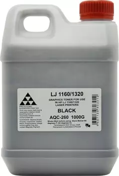 Тонер AQC AQC-260, канистра 1 кг, черный, совместимый для LJ 1160/1320