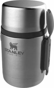 Термос для еды Stanley Adventure Vacuum Food Jar, 530мл, корпус сталь/колба сталь, ложка, серебристый (10-01287-032)