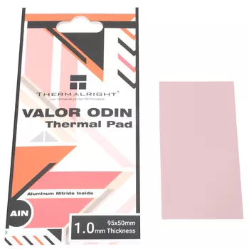Термопрокладка Thermalright Valor Odin Termal Pad, 15 Вт/м*К, коробка, 95x50x1мм, розовый (VALOR-ODIN-95X50-1.0)