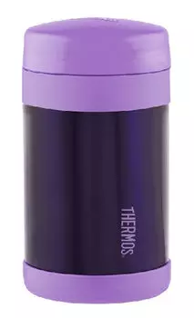 Термос THERMOS F3024PU, 470 мл, корпус сталь/колба сталь, ложка, фиолетовый (656704)