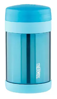Термос THERMOS F3024TL, 470 мл, корпус сталь/колба сталь, ложка, голубой (655806)