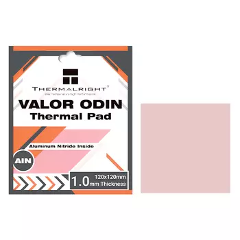 Термопрокладка Thermalright Valor Odin Termal Pad, 15 Вт/м·К, коробка, 120x120x1мм, розовый (VALOR-ODIN-120X120-1.0)
