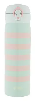 Термос THERMOS JNL-502, 500мл, корпус сталь/колба сталь, салатовый/розовый (924582)