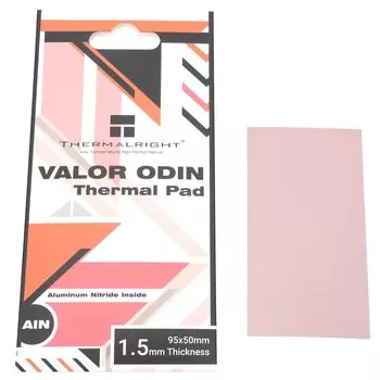 Термопрокладка Thermalright Valor Odin Termal Pad, 15 Вт/м·К, коробка, 95x50x1.5мм, розовый (VALOR-ODIN-95X50-1.5)