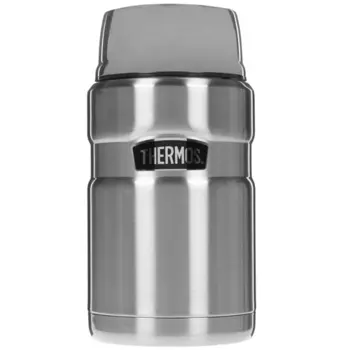 Термос THERMOS SK3020SBK, 710мл, корпус сталь/колба сталь, ложка, серебристый (155696)