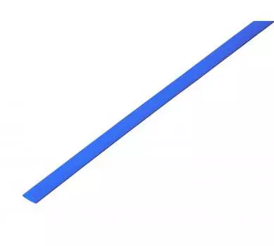Термоусаживаемая трубка ТУТ REXANT, 4 мм/2 мм, 1 шт. x 1 м, синий (20-4005)