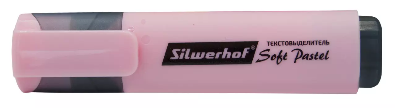Текстовыделитель Silwerhof Soft Pastel скошенный пиш. наконечник 1-5мм розовый пастельный коробка (1218355/108133-26)