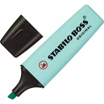 Текстовыделитель STABILO "Boss Pastel", БИРЮЗОВЫЙ, линия 2-5 мм, 70/113