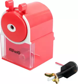 Точилка для карандашей механическая KW-TRIO 315A-RED, контейнер для стружки, 1 отверстие
