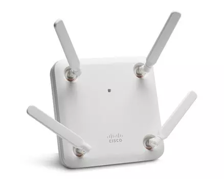 Точка доступа Cisco AIR-AP1852E, LAN: 2x1 Гбит/с, 802.11a/b/g/n/ac, 2.4 / 5 ГГц, до 1.73 Гбит/с, внешних антенн: 4x5dBi, PoE ( AIR-AP1852E-R-K9)