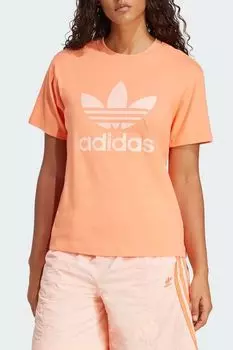 Футболка хлопковая с логотипом Adidas