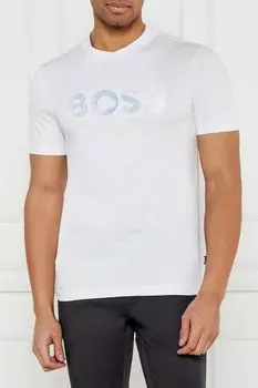 Футболка хлопковая с логотипом BOSS