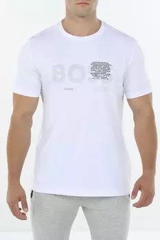 Футболка хлопковая с логотипом BOSS