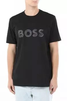 Футболка хлопковая с логотипом BOSS