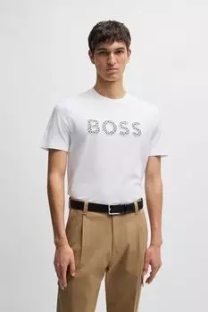 Футболка хлопковая с логотипом BOSS