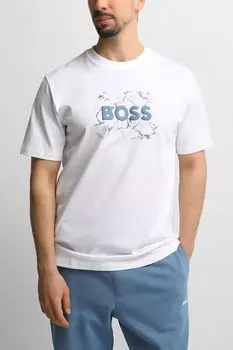 Футболка хлопковая с логотипом BOSS