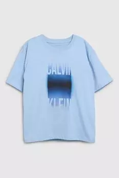Футболка хлопковая с логотипом Calvin Klein Jeans