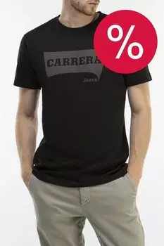 Футболка хлопковая с логотипом Carrera Jeans