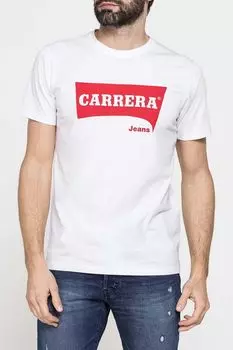 Футболка хлопковая с логотипом Carrera Jeans