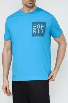 Футболка хлопковая с логотипом Esprit Casual