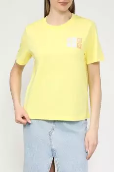 Футболка хлопковая с логотипом Esprit Casual