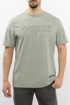 Футболка хлопковая с логотипом Guess