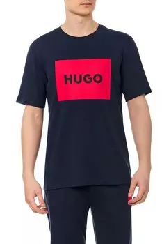 Футболка хлопковая с логотипом HUGO