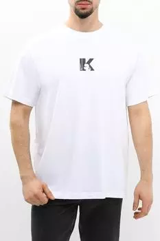 Футболка хлопковая с логотипом Karl Lagerfeld Jeans