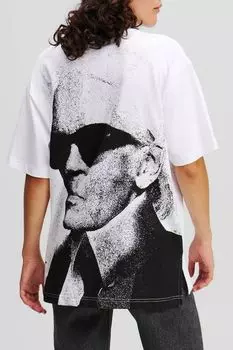 Футболка хлопковая с логотипом Karl Lagerfeld Jeans
