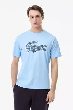 Футболка хлопковая с логотипом Lacoste